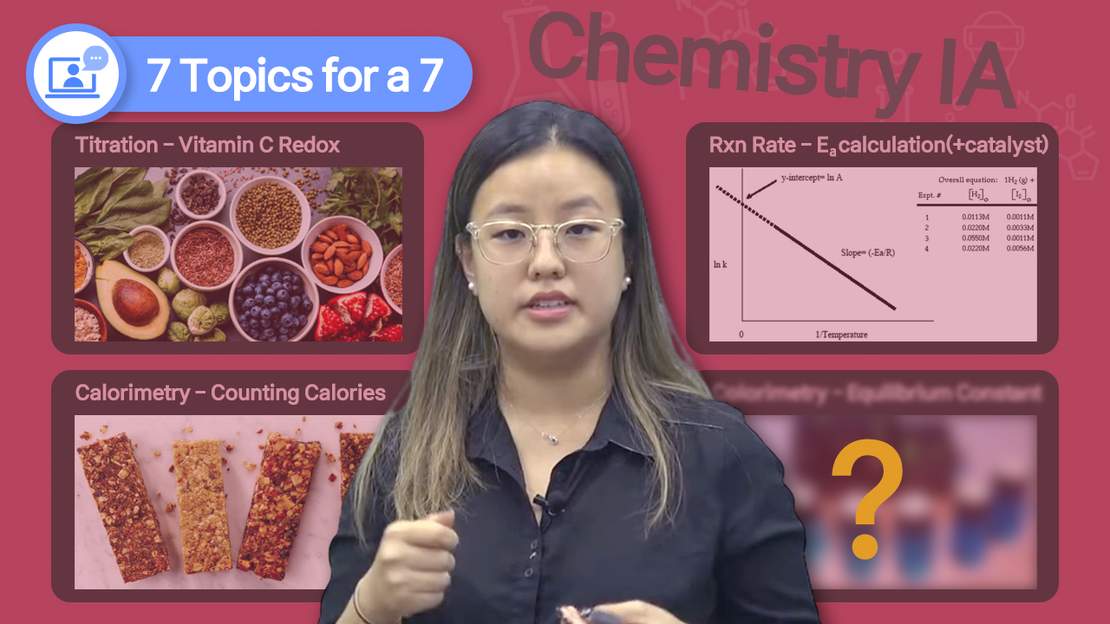IB 화학 (IB Chemistry)IA에서 7점을 받기 위한 7가지 주제